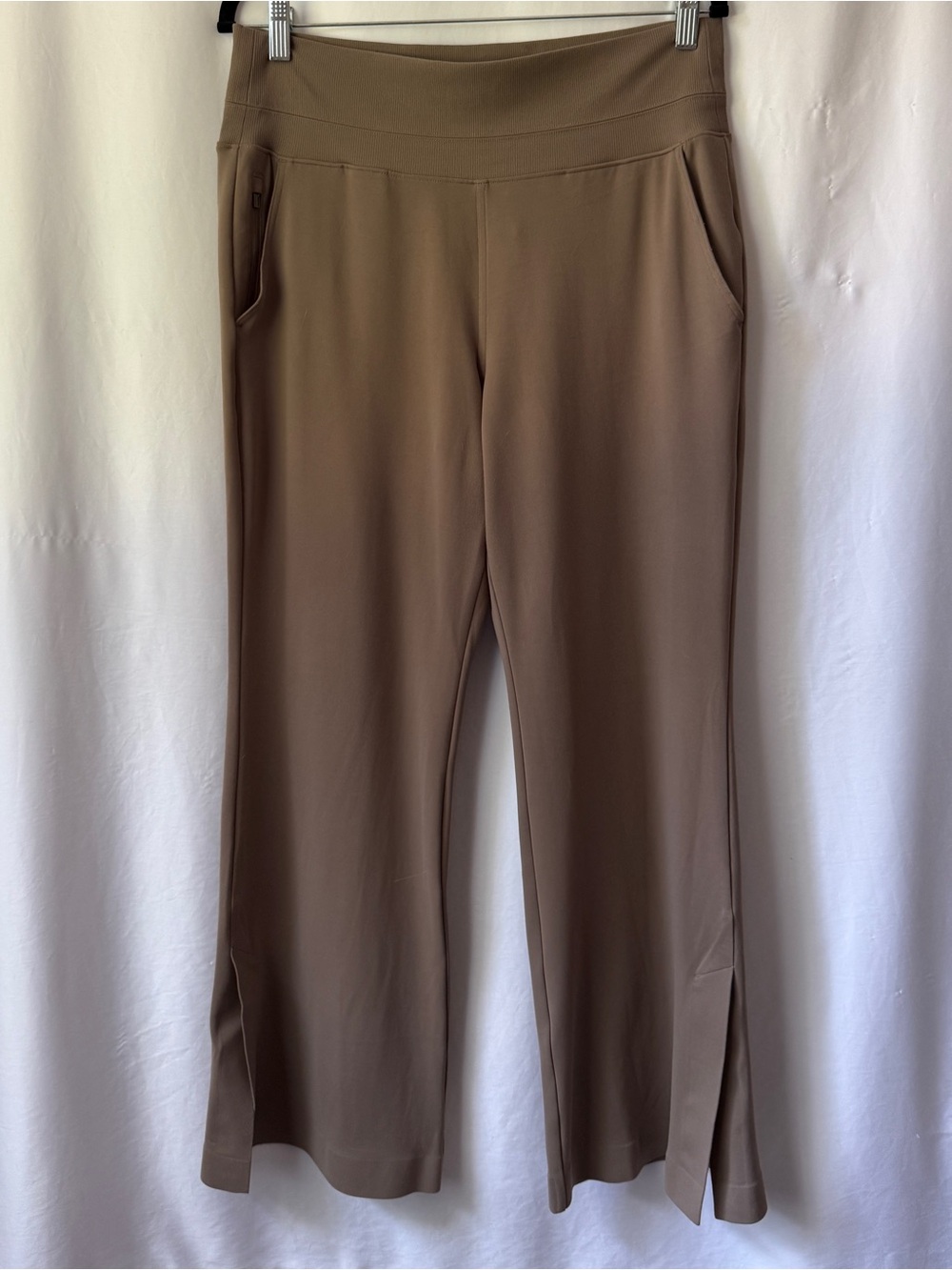 Athleta Venice Wide-Leg Pull-On Pants in Taupe Brown